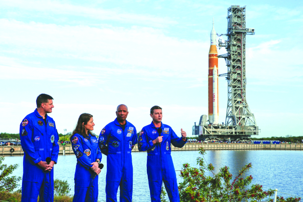 Nasa rolls giant rocket to launchpad for second Artemis moon mission